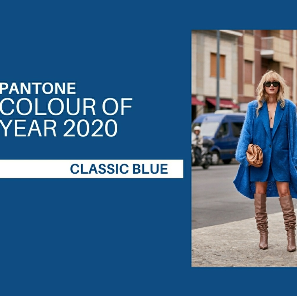 Different hues of blue it is